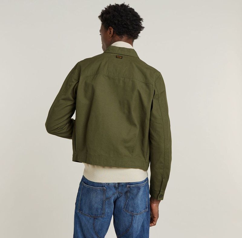 Overshirt - Katoen - Groen - Regular Fit