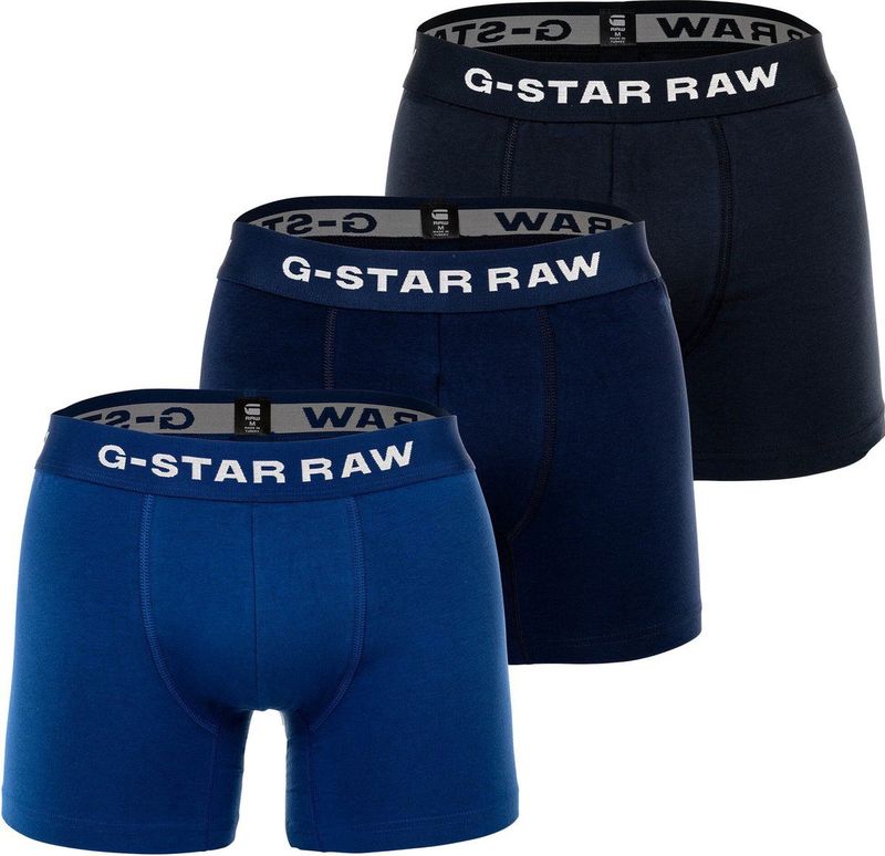G-STAR RAW Boxershorts - 3 Stuks - Blauw - Katoen