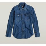 G-Star - D24343-D252-G749 Overhemd - Blauw - Katoen - Lange Mouwen