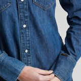 G-Star - D24343-D252-G749 Overhemd - Blauw - Katoen - Lange Mouwen