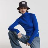 G-Star - D25510-D847-127 - Gebreide Trui - Beige - Slanke Pasvorm - Wol