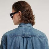 Overhemd - Marineblauw - Denim - Lange Mouwen - Losse Pasvorm