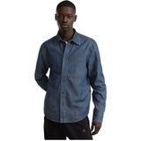 G-star - D25518-D539 - Overhemd - Denim - Lange Mouwen - 100% Katoen