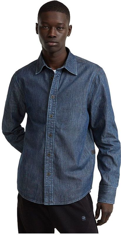 G-star - D25518-D539 - Overhemd - Denim - Lange Mouwen - 100% Katoen