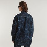 Overhemden - Marineblauw - Denim - Lange Mouwen - Losse Pasvorm