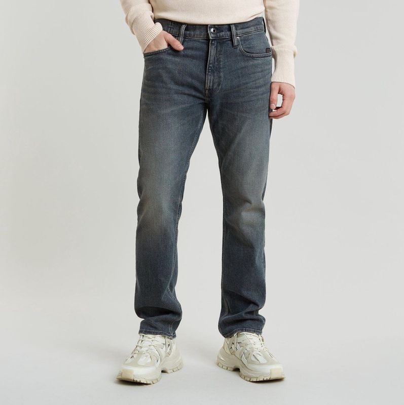 G-Star - Mosa Straight - Jeans - Donkerblauw - Biologisch Katoen - Duurzaam