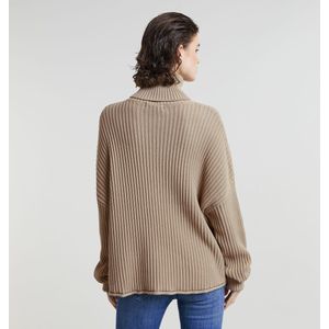 G-star - D25753-D496 - Trui - Grof Gebreid - Hoge Hals - Loose Fit