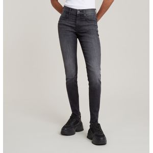 G-Star RAW - Nauwsluitende Jeans - Zwart - Leerachtig Papiermateriaal
