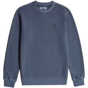 G-Starvoor mannen. D25891-D688-B564 Overgeverfd sweatshirt zwart (XS), Casual, Lange mouwen, Biologisch katoen, Duurzaam