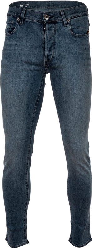 G-Star - 3301 - Jeans - Blauw - Leerachtig Papiermateriaal