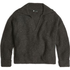 Loose Polo Heavy Knitted - Beige - Dames