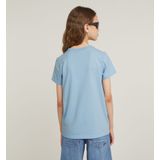 G-Star RAW - Top - Lichtblauw - Regular Fit - Biologisch Katoen