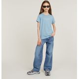 G-Star RAW - Top - Lichtblauw - Regular Fit - Biologisch Katoen