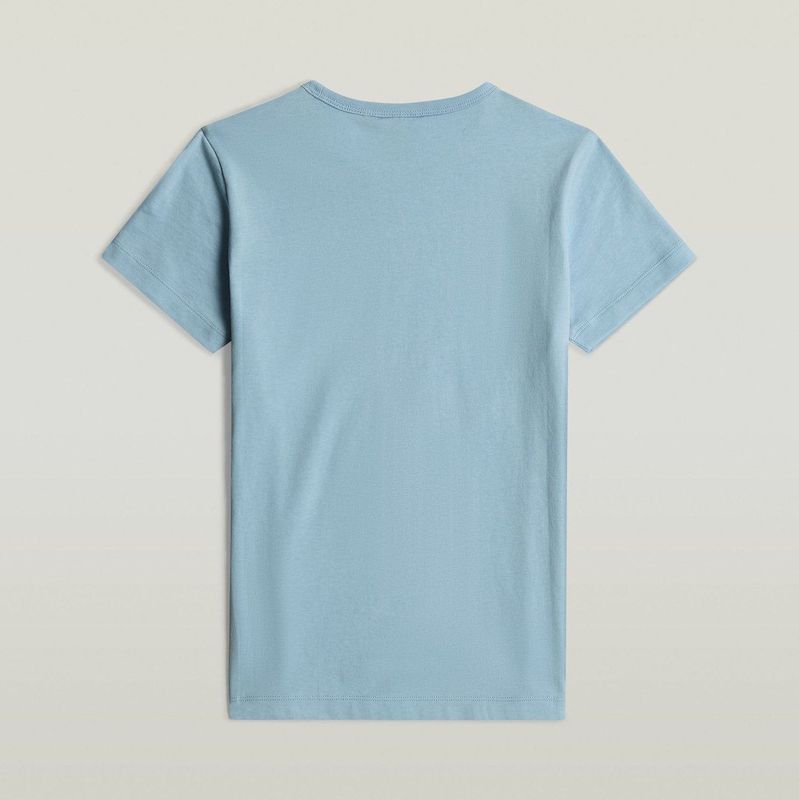 G-Star RAW - Top - Lichtblauw - Regular Fit - Biologisch Katoen