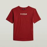 G-Star RAW - Kids T-shirt Loose - Rood - Graphic T-shirt