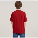 G-Star RAW - Kids T-shirt Loose - Rood - Graphic T-shirt