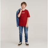 G-Star RAW - Kids T-shirt Loose - Rood - Graphic T-shirt