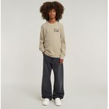 Tweeter Kids - Beige - Sweater - Lichtgewicht - Graphic Design