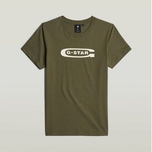 G-Star RAW - Kids T-shirt Regular - Groen - Biologisch Katoen