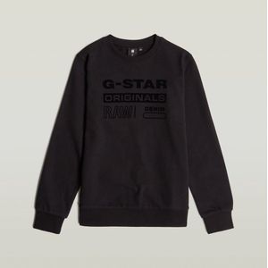 G-Star - Sweater Unbrushed - Zwart - Jongens