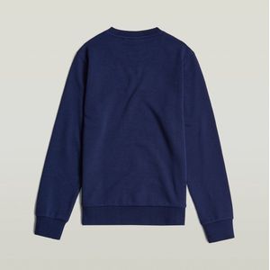 G-Star - Sweater Unbrushed - Donkerblauw - Jongens