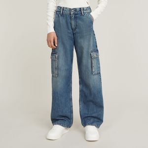 G-Star RAW - Mega Cargo Broek - Midden Blauw - Meisjes