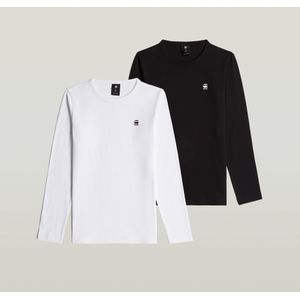 G-Star RAW - Meisjes Top Slim 2 Pack - Zwart - Lange Mouw