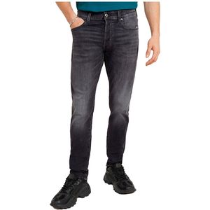 G-Star RAW Heren Jeans Broeken 3301 SLIM slim Fit Zwart Volwassenen