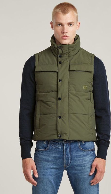 G-Star - D22887-D419-B230 - Gewatteerd Vest - Groen - Casual - Polyamide