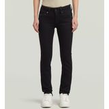 G-Starvoor vrouwen. D07145-B964-A810 Jeans Midge Recht Zwart (23/30), Casual, Denim