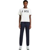 G-Starvoor vrouwen. D26415-C105-C742 Bronson marine chino broek (23/30), Casual, Katoen, Marineblauw