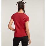 G-star - Eyben Slim V T 2.0 - T-shirt - Zwart - 100% Biologisch Katoen