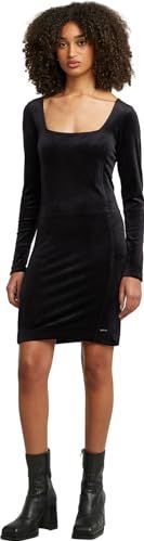 Fluwelen slim jurk, blauw (Osaka Blue D25040-d422-3873), XL