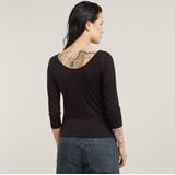 G-Star - D25065-9297-6484 - Slanke Top - Zwart - 3/4 Mouwen