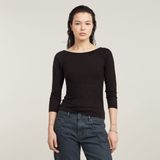 G-Star - D25065-9297-6484 - Slanke Top - Zwart - 3/4 Mouwen