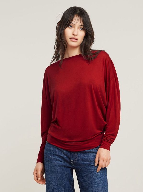 G-Star - D25074-9297-1828 - Blouse - Granaatappel - Lange Mouwen - Lyocell