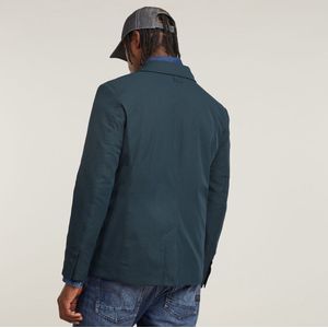 G-Starvoor mannen. D25129-D517-862 Blazer Tech blauw (S), Casual, Gerecycled polyester, Duurzaam