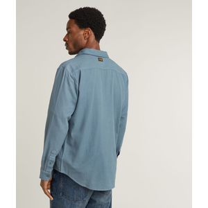 Brand 'Marine' - Effen Overhemd met Lange Mouwen en Kentkraag