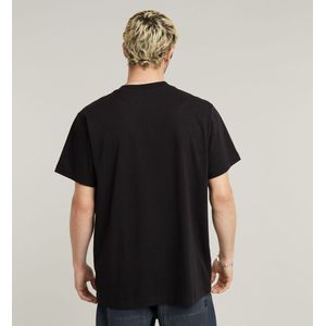 Flock - G-Script Loose Regular Tee - Zwart - Katoen