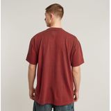 Pigment Dye Loose Regular Tee, Rood (Dry Red Gd D25162-c756-b782), M