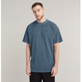 G-Starvoor mannen. D25162-C756-B782 Pigment kleurstof los T-shirt kastanjebruin (XXS), Casual, Korte mouwen, Groot, Biologisch katoen, Duurz