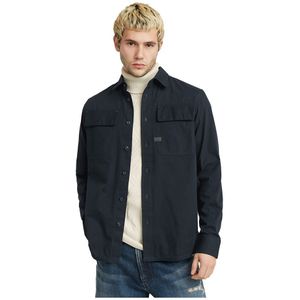 G-Star - D23583-D773-862 - CPO Overhemd - Marineblauw - Katoen - Lange Mouwen