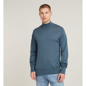 G-Star RAW Premium core Mock Knit, blauw (Avio D25175-d847-1820), S