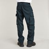 G-Starvoor mannen. D25224-D410-862 R-3N normale rechte cargo broek blauw (28/32), Casual, Gerecycled polyester, Duurzaam