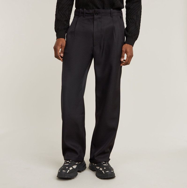 G-Star RAW Geplooide Chino Relaxed, Zwart (Dk Black D25236-d410-6484), 33W / 30L