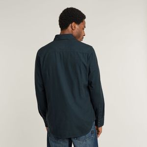 G-STAR RAW - Dakota Slim - T-shirt - Blauw - Lange Mouwen