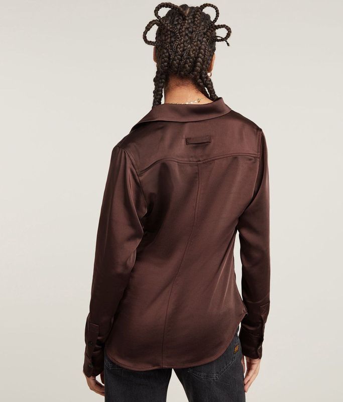 G-star - D25265-D414 - Overhemd - Dieprood - Lange Mouwen