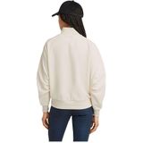 G-Starvoor vrouwen. D25296-D704-127 Asymmetrisch beige sweatshirt (XXS), Casual, Biologisch katoen, Duurzaam