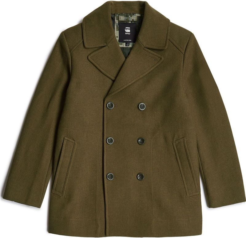 G-Star - D25402-D445-C744 - Wollen Jas - Groen - Duurzaam - Casual