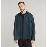 Boxy Fit Shirt - Donkerblauw - Heren